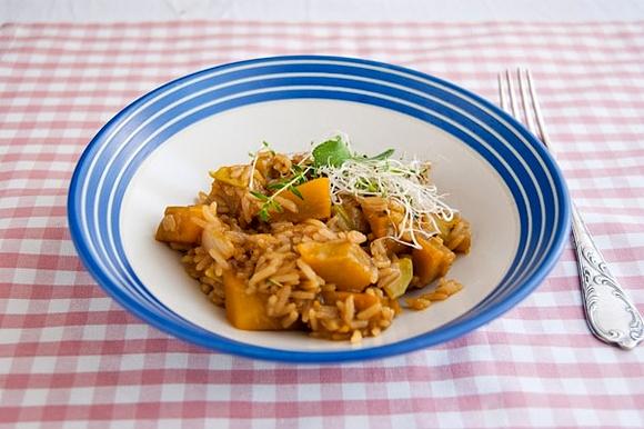 Risotto z dyni w ziołach