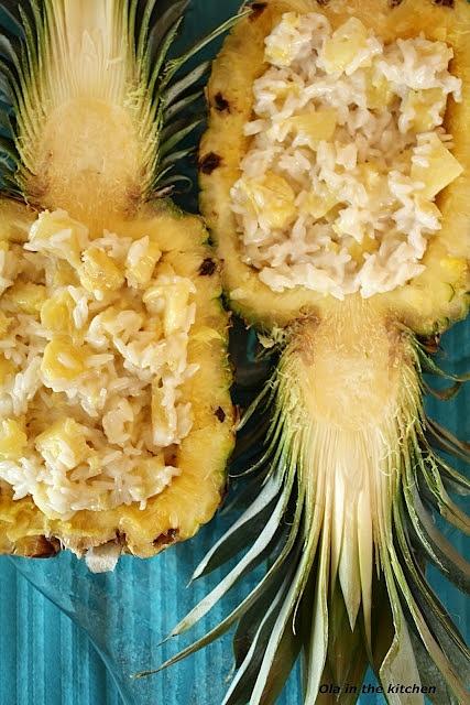 Ananas z ryżem kokosowym