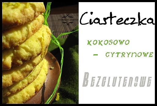 Ciasteczka kokosowo-cytrynowe bezglutenowe