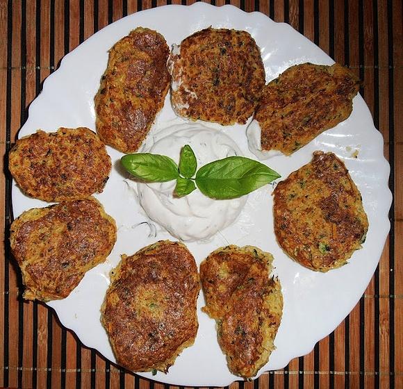 Placuszki cukiniowo-marchewkowe