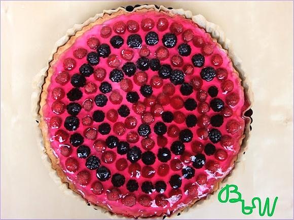 Tarta jeżynowo-malinowa