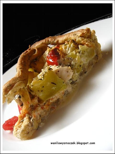 Francuska inspiracja - tarta prowansalska z cukinią i kurczakiem