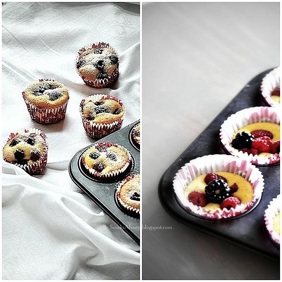 Muffiny dyniowe z malinami