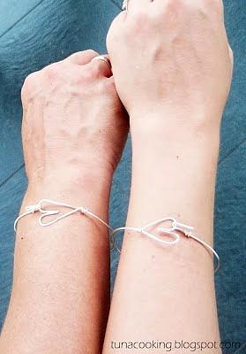 Diy bransoletka serce z drutu