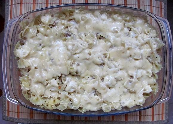 Zapiekanka serowa z makaronem