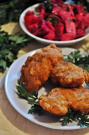 Smażony kurczak o aromatycznym cynamonowym smaku