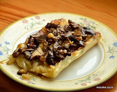 Grzybowa tarta tatin