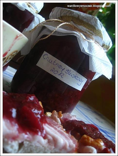 Chutney śliwkowy z czerwonym winem