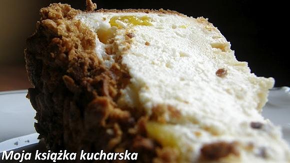 Brzoskwiniowy sernik na blachę 26 cm