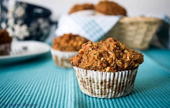 Wegańskie muffinki bananowo-cukiniowe