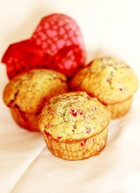 Malinowe muffinki od serca