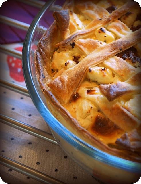 Tarta z warzywami, fetą i suszonymi pomidorami