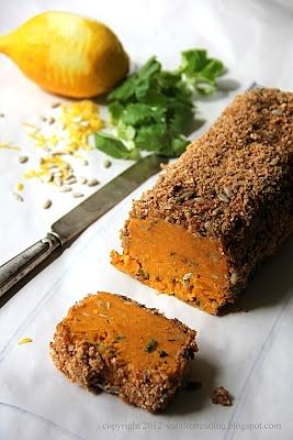 Pâté z dyni piżmowej ze słonecznikiem i amaretto