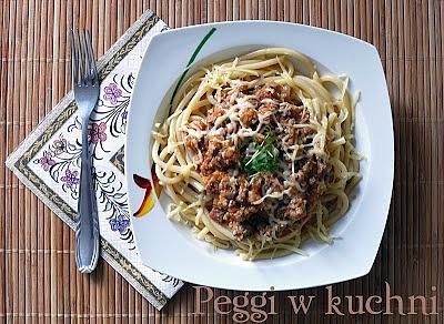 Spaghetti z sosem bolońskim