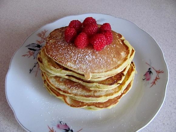 Pancakes z malinami