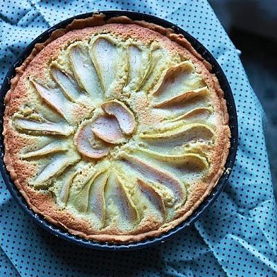 Poire amandine - francuska tarta z gruszkami i migdałami