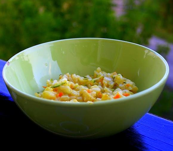 Risotto z cukinią i marchewką