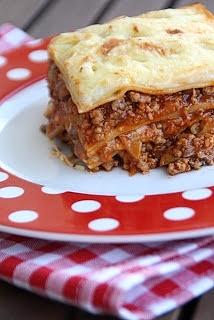 Lazania z sosem Bolognese