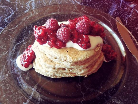 Razowe pancakes na śniadanie