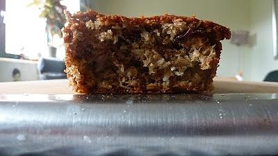 Banana coconut redberry bread