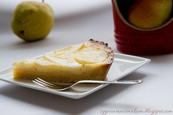 Tarta gruszkowo-cytrynowa na kruchym spodzie