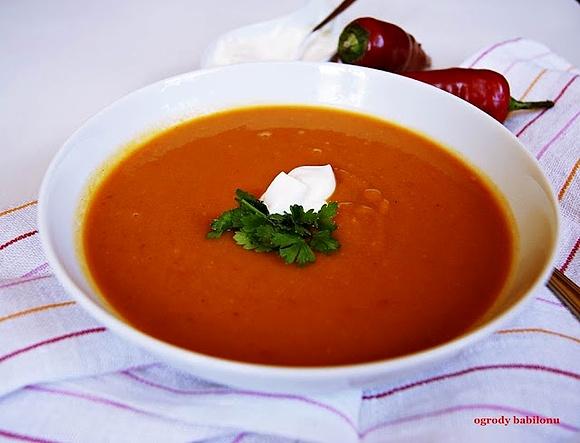 Zupa krem z pieczonych batatów