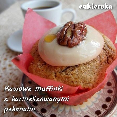 Kawowe muffinki z karmelizowanymi pekanami