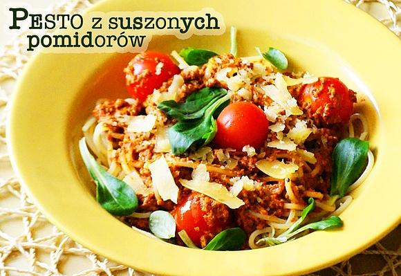 Makaron z pesto z suszonych pomidorów