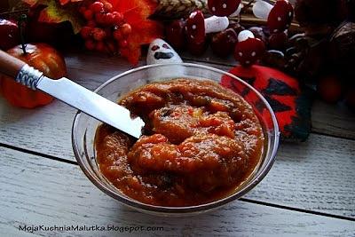 Pasta z bakłażana i papryki z zieloną oliwką