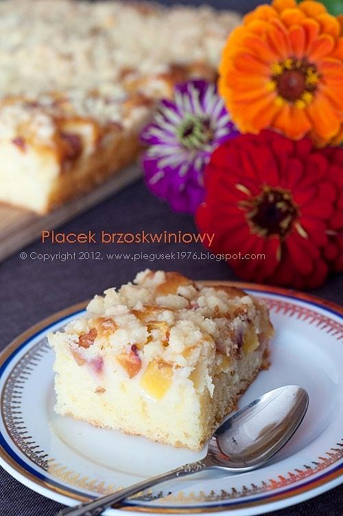Placek brzoskwiniowy łatwy i szybki do przygotowania
