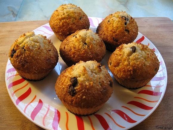 Muffinki kokosowo-czekoladowe