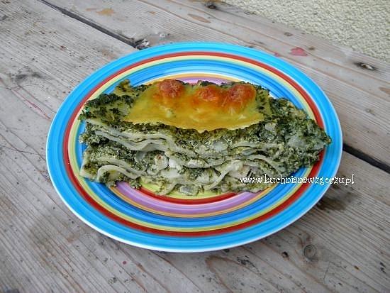 Lasagne ze szpinakiem i kurczakiem lunch do pracy