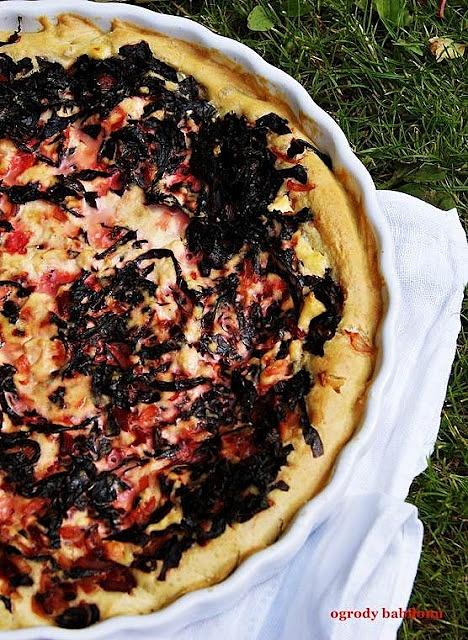 Tarta boćwinowa z twarogiem i drożdżowym ciastem