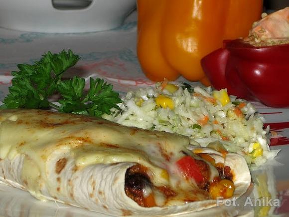 Meksykańskie burrito z wołowiną