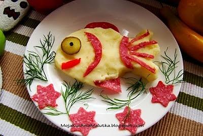 Bajkowa rybka z salami