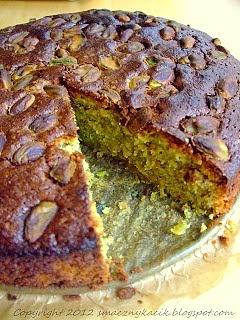 Pistacjowe ciasto z oliwą z oliwek