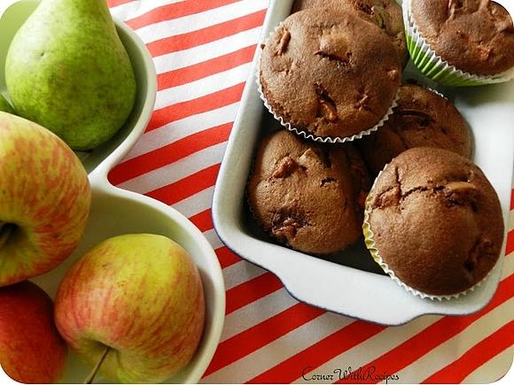 Muffiny salceson z gruszkami