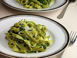 Tagliatelle ze szpinakiem