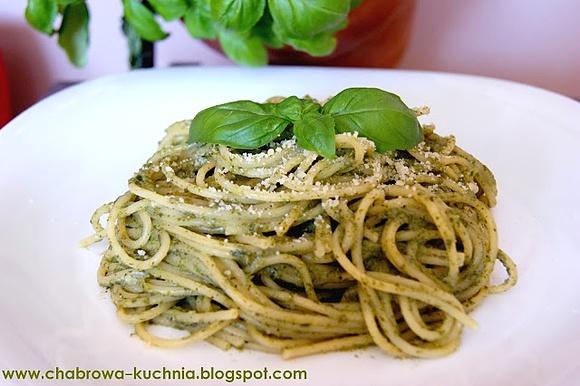 Szpinakowe spaghetti