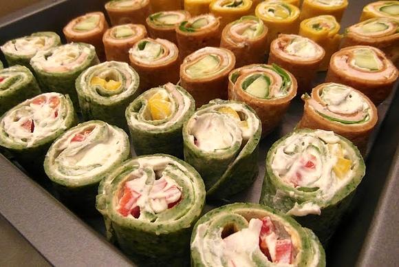 Naleśniki warzywne inspirowane sushi