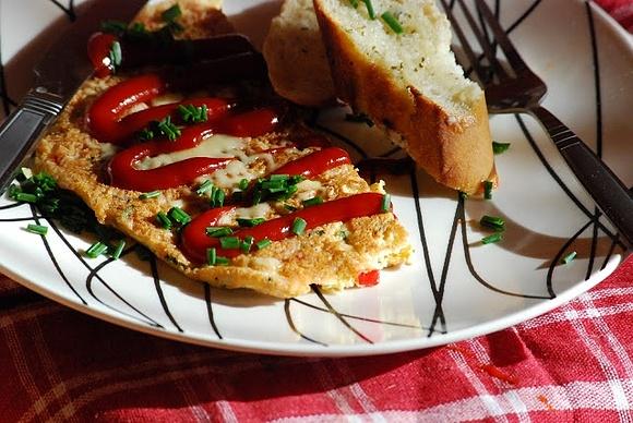 Śniadanie mistrzów – lekki omlet z szynką