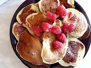 Jesienne malinowe pancakes