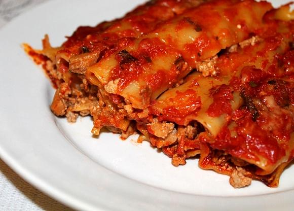 Cannelloni z mięsem i kurkami