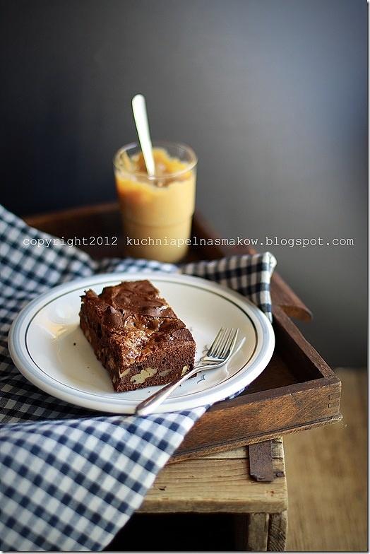 Brownie z dulce de leche kremem kajmakowym