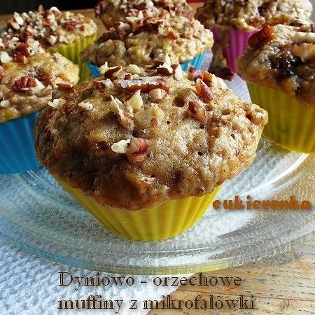Dyniowo-orzechowe muffiny z mikrofalówki