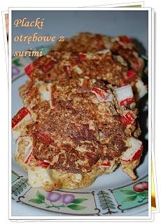 Placki otrębowe z surimi