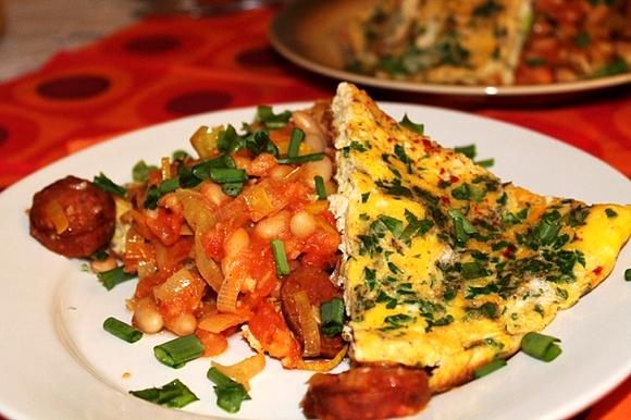 Tortilla fasolowa z chorizo – hiszpański tydzień kulinarny