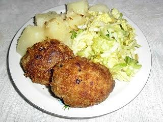 Kotlety mielone z musztardą i bulionem