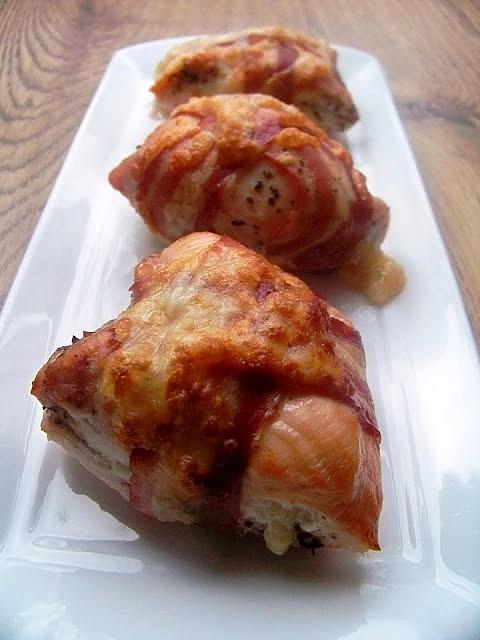 Cycki z pancettą i mozzarellą