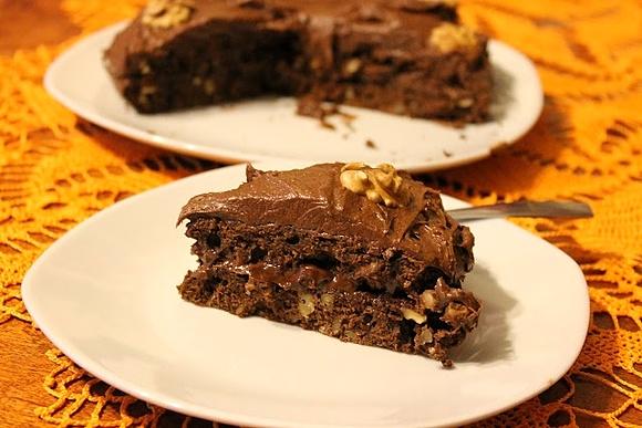Tort orzechowo-czekoladowy